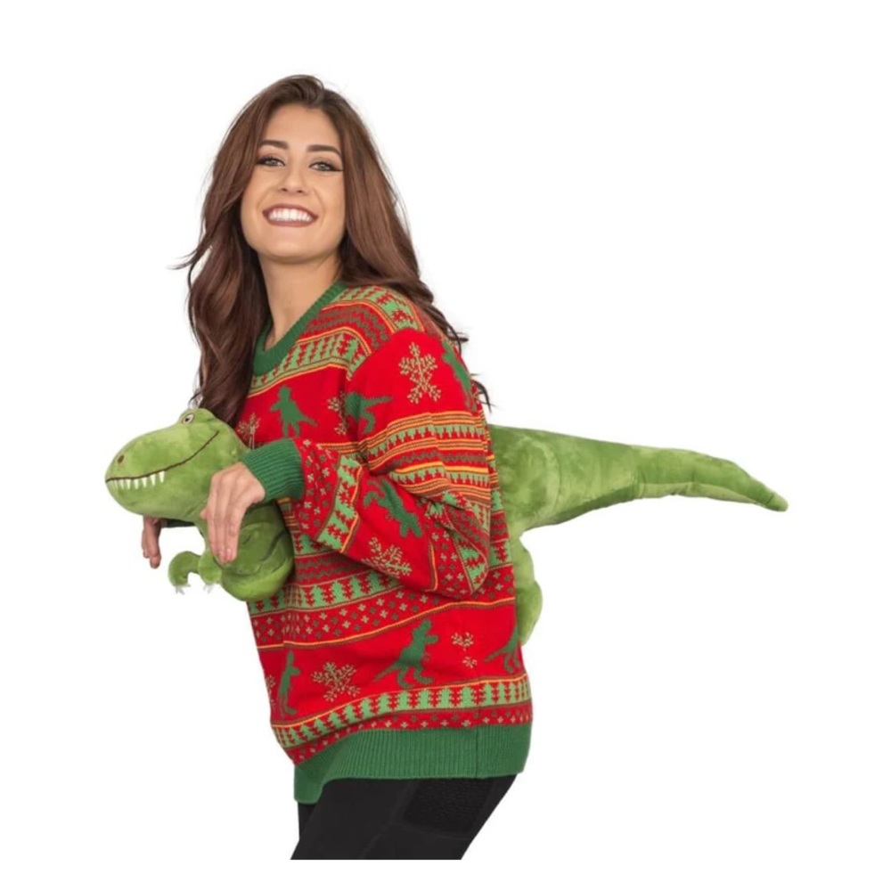 Dinosaur ugly Christmas sweater